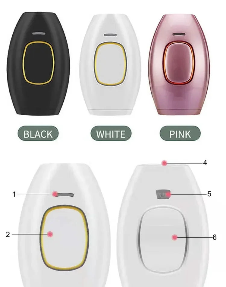 IPL Laser Hair Remover Intense Pulsed Light 500000 Pulses Permanent Laser Hair Remover Women's Painless Hair Removal Home Device