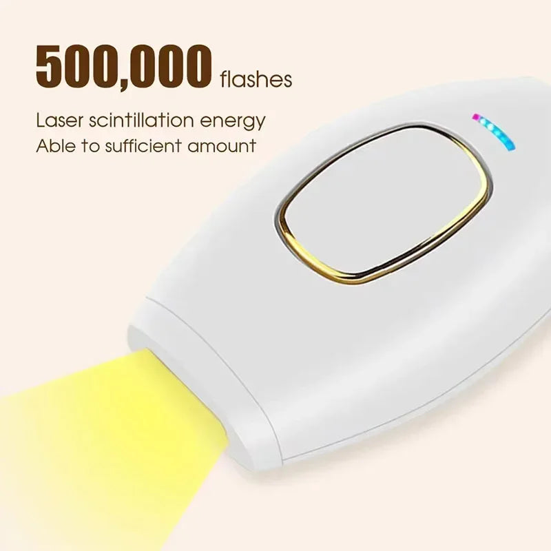 IPL Laser Hair Remover Intense Pulsed Light 500000 Pulses Permanent Laser Hair Remover Women's Painless Hair Removal Home Device