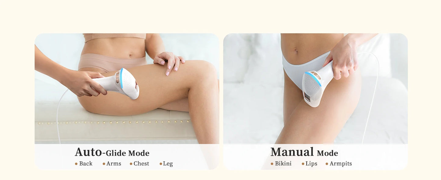 3-in-1 Laser Epilator Painless IPL Hair Removal for Women Bikini Legs Arms Laser Hair Remover 999900 Flash Permanent Depilato