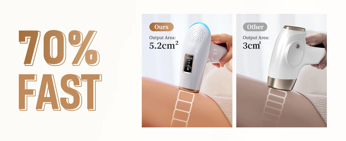 3-in-1 Laser Epilator Painless IPL Hair Removal for Women Bikini Legs Arms Laser Hair Remover 999900 Flash Permanent Depilato